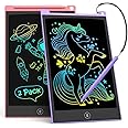 TECJOE 2 Pack LCD Writing Tablet, 8.5 Inch Colorful Doodle Board Drawing Tablet for Kids, Erasable Reusable Writing Drawing Pad, Learning Toys Gifts for 3 4 5 6 Years Old Boys and Girls Toddlers