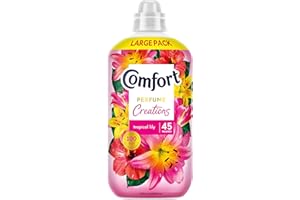 Comfort Perfume Creations Tropical Lily Fabric Conditioner Softener with Motion-Activated Fragrance Technology 100 Days of Freshness 45 washes (1.35 L)