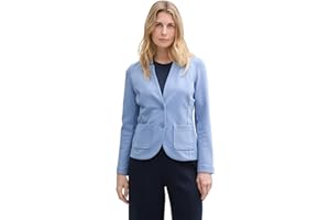 Tom Tailor Damen Basic Ottoman Blazer mit Taschen