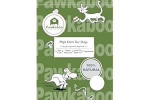 Pawkaboo Natural Dog Treat - Premium Quality Pigs Ears for Dogs - Small to Extra Large size - 100% Natural Dog Treat Chew Snacks (Medium to Large (10 Pack）)