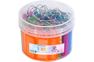 SNDIA 50 Pcs Key Tag Multicolor Keyring & Keychain With Name Tag Labels Assorted Keychain With Two Side Id Label And Split Ring For Office, Home Key -Plastic