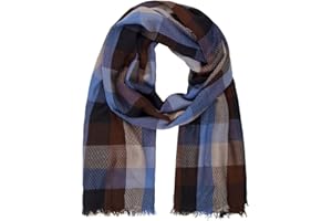 LINDENMANN Schal Herren blau Herren-Schal dünn 100% Viskose