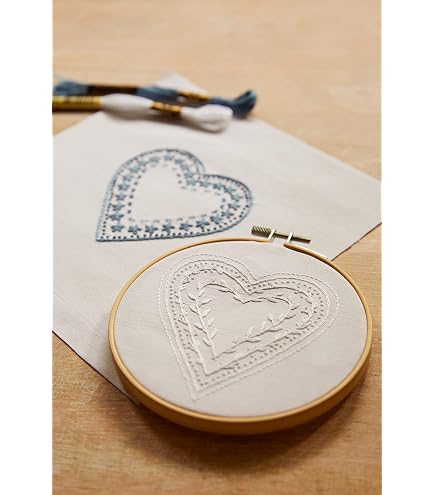 Kit Broderie Facile DMC - Arc-en-Ciel Pastel Par Jenni Davis, Point Fendu & Brique Pour Un Effet Texturé Magnifique