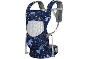 YooxArmor Baby Carrier Newborn to Toddler, Ergonomic Adjustable Toddler Carrier 7-66 Lbs, Cozy Lightweight Infant Carrier with Neck Support, Baby Holder Sling Carrier with Lumbar Support for Mom Dad