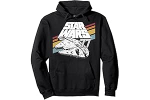 Star Wars Millennium Falcon '77 Retro Stripes Poster Pullover Hoodie