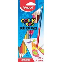 Maped Color'PEPS Buntstifte Dreieckig – 72 Stück In Dose, 3,2 Mm Mine, Bruchfest, Für Schule Und Kreativität