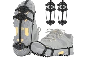 Halkfria Gripper Spikes 24 Tooth Nail Snow Shoe Spikes | Universal Snow Shoe Spikes Slip On Ice Cleps För Vandring Camping Med Mangan Steel Spikes