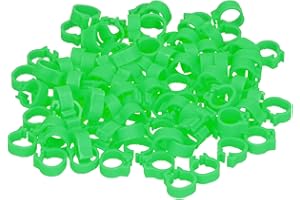 Zwinner Pigeons Foot Ring, Poultry Leg Ring Lightweight Compact Plastic for Most People for Pigeons Identification and Marking(green)
