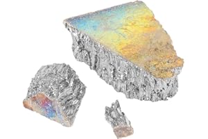 AELOA Bismuth Metal Ingot Chunk 99.99% Pure Crystal Geodes for Making Crystals, Fishing Lures and Art (1000 g)