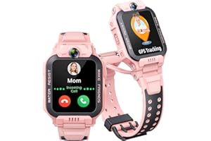 imoo Watch Phone Z7, Reloj Inteligente para Niños con GPS con SIM, Reloj Inteligente para Niños 4G con Video HD y Llamada de Voz (Rosa)
