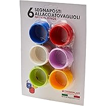 Portatovaglioli Colorati Cosmoplast - Confezione Da 6 Pezzi Per Tavola - Foto 5