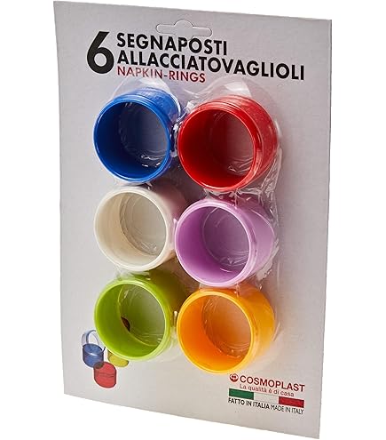 MWOOT Set 8 Anelli Portatovaglioli Boho Con Foglie E Fiori Finti - Per Matrimoni, Natale, Cene - Foto 3