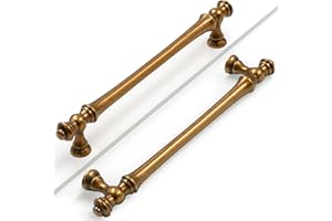 Coinkoly 10 Pack Antique Brass Cabinet Pulls 192MM Hole Centers Kitchen Cabinet Handles Drawer Handles Kitchen Cupboard Handles UK0001
