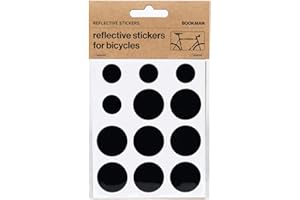 Bookman @ WOWooO Bicycle Frame and Helmet Sticker Reflectors : 3M Scotchlite : Black Dots