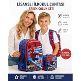 2&rsquo;l&uuml; Set İlkokul Erkek &Ccedil;ocuk Okul &Ccedil;antası ve Beslenme seti, &Ccedil;ocuk Sırt &Ccedil;antası &Ccedil;antası, Beslenme &Ccedil;antası, Kalemlik, Silgilik 