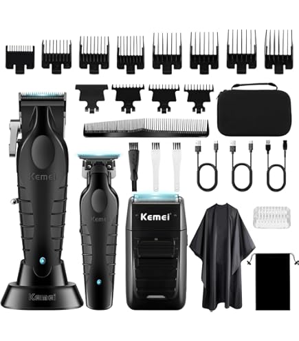 Specchio LED 360&deg; Per Taglio Capelli - Pieghevole, Con Luce E USB, Regolabile In Altezza