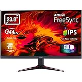 Acer Nitro VG240YPbiip Monitor Gaming FreeSync, 23,8", Display IPS Full HD, 144 Hz, 1 ms, 16:9, HDMI 2.0, DP 1.2, Lum…