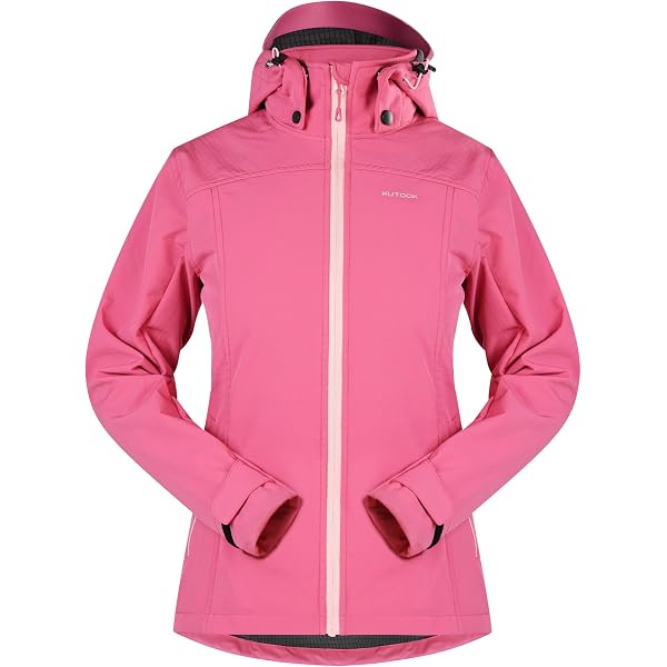 Veste Softshell Femme CMP Avec Capuche - Rose Vif - Taille 39A5016M - Neuve Avec étiquette
