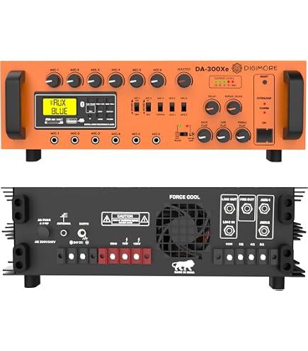 NX AUDIO Rock 500 Professional PA Amplifier, 500W RMS, 19 Inch