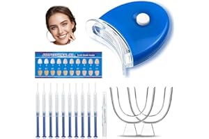 SATIFICER 10 Pezzi Sbiancamento Denti Kit,Set Sbiancante per denti a Casa,Efficace Gel Sbiancante Denti,Sbiancare i Dentali a Uso Domestico,per Uso Quotidiano Semplice