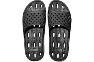 WOTTE Badeschlappen Damen Herren rutschfeste Badelatschen Schnell Trocknende Duschhausschuhe Badeschuhe Sommersandalen Unisex Gr. 36-44