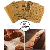 UCR HOME 50 Adet Kendinden Gazete Desenli Sunum Kağıdı (5 Farklı Desen)