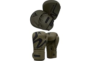 RDX Guantoni da Boxe e Colpitori Boxe Guanti da Passata Guantoni Muay Thai Allenamento Coppia Scudo Sciopero Gancio Jab Pastiglie Muay Thai Pao MMA Arti Marziali Kickboxe Pugilato Punzonatura