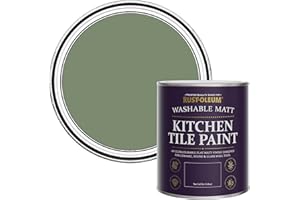 Rust-Oleum Green water resistant Kitchen Tile Paint in Matt Finish - All Green 750ml