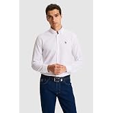 U.S. Polo Assn. Erkek Beyaz G&ouml;mlek Basic 50324708-VR013