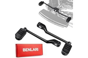 Benlari Stainless Steel Shifter Lever Pegs, Heel Toe Shift Pegs Fit for Harley Touring Road King Electra Glide Street Glide 1988-2024, Trike 2008-2024, FL Softail 1986-2017, Black