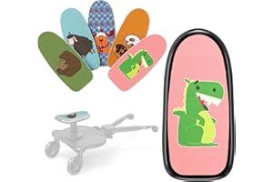 BugyKido Almohadillas para asiento de cochecito, 5 bonitas almohadillas de asiento para tabla de niños, material seguro de EVA, fácil de reemplazar, accesorios para niños
