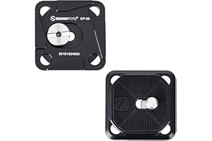 SUNWAYFOTO CP-39 Camera Clip QR Plate Compatible with Arca-Swiss, RRS (Two-Piece Design) Quick Release Plate