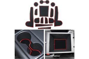 CDEFG Dywaniki gumowe kompatybilne z Hyundai Tucson NX4 2022/2021/2023, maty gumowe Tucson NX4, do konsoli środkowej, maty antypoślizgowe, uchwyt na kubek, gumowa mata na podłokietniki, Tucson 2022,