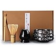 URbazaar Matcha Set,Matcha Tea Set,Matcha Whisk, Traditional Scoop, Matcha Bowl, Ceramic Whisk Holder, Handmade Matcha Ceremony Kit For Traditional Japanese Tea Ceremony