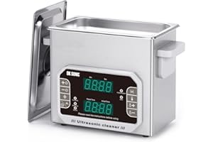 DK SONIC Limpiador Ultrasónico 3L, Limpiador de Joyas Ultrasónico de Precisión de 120W con Temporizador, Calentador y Control Táctil, Multiusos para Gafas, Cadenas, Relojes (Cesta Incluida)