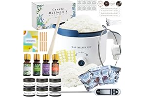 Ksedcon Soy Candle Making Kit for Adults, 2lbs Candle Wax for Candle Making, Wax Melts Making Kit with Electric Wax Melter to Make Your Own Scented Candles