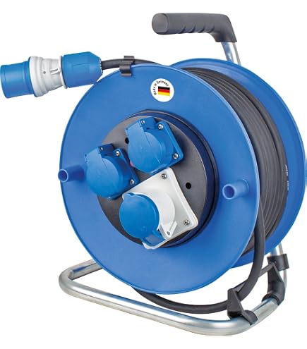 Produktbild von Sygonix Kabeltrommel 20 M Outdoor – 2x Schuko + 1x CEE, Gebraucht, Voll Funktionsfähig