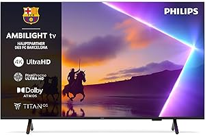Philips Ambilight 50PUS8500 4K LED Smart TV - 50 Zoll Display mit Pixel Precise Ultra HD, Titan OS, Dolby Vision und Dolby Atmos Sound