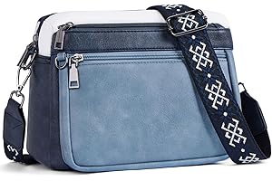 MUIIKOLA Sac à bandoulière pour femme, sac à bandoulière pour femme, sac à bandoulière en cuir, large sangle souple