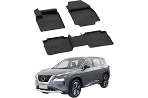 Sahler Tapis de Sol de Voiture compatibles avec Nissan X-Trail 2022-2026 - 4.5D - en Caoutchouc TPE de qualité supérieure - Antidérapant - Imperméable - Noir