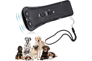FLITI Anti Barking Device For Dogs,Stop Barking Dog Device,For Different Types Of Dogs,3 Modes Adjustable,Rechargeable And Waterproof,Black Colour