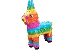 Goodtimes Pinata Esel Bunt 55cm hoch Partyspiel Zum Befüllen mit Süßigkeiten und zerschlagen Als Geschenkidee für Geburtstag Hochzeit JGA