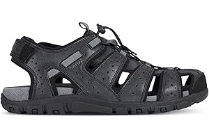 Geox U Sandal Strada B, Sandalias Punta Cerrada Hombre