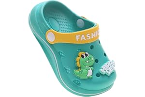 ZYLDK Kinder Clogs Pantoletten Sommer Unisex Hausschuhe Gartenschuhe Mädchen Jungen Strand Sandalen Slip On Flach Badeschuhe Gummi Gartenclogs Outdoor