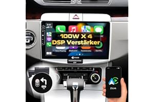 DYNAVIN Android radio samochodowe nawigacja do VW Passat B6, 10,1 cala OEM radio z BT | w zestawie DAB+; kompatybilne z Wireless Carplay i Android Auto: D8-B6S Flex