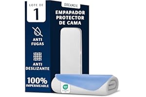 Dreamzie Protector Colchon Impermeable e Absorbente - 90 x 160 cm- Funda Colchon Lavable para Incontinencia
