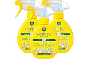 3x Orphea Salvalana Spray Rinfresca e Protegge Tessuti di Grandi Dimensioni Non Macchia al Profumo di Fiori - 3 Flaconi da 150ml ognuno