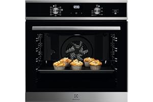 Electrolux Serie 600 - Horno eléctrico empotrado a vapor multifunción, capacidad 72 L, EOD5H40X, Clase A, Ventilado, cocción y limpieza a vapor Potencia, 589 x 596 x 569 mm, acero inoxidable