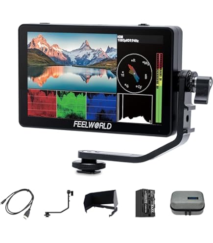 FEELWORLD F5 5 inch DSLR On Camera Field Monitor Small Full HD FEELWORLD F5 5 inch DSLR On Camera Field Monitor Small Full HD