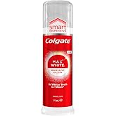 Colgate Max White, Toothpaste, Smart Pump 75 ml | 3x whiter teeth in 1 week, dual action formula, removes surface stains, pre